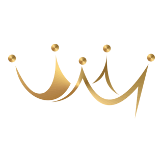 Art Gold King Cap Logo PNG Vector