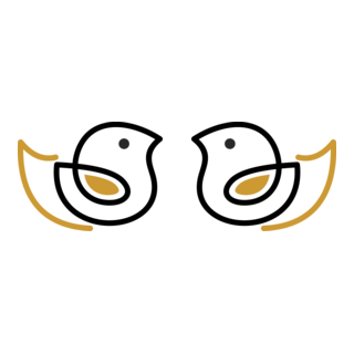 Art Line Birds Logo PNG Vector