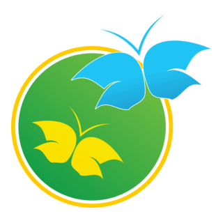 Art Two Butterfly Logo PNG Vector