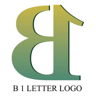 B1 Letter Logo PNG Vector
