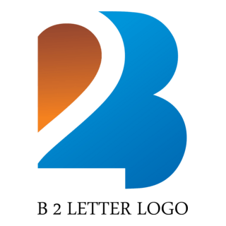 B2 Letter Logo PNG Vector
