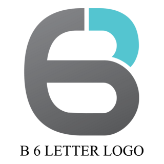 B6 Letter Design Logo PNG Vector