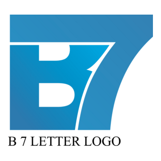 B7 Letter Design Logo PNG Vector