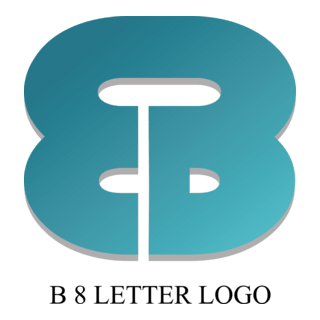 B8 Letter Logo PNG Vector