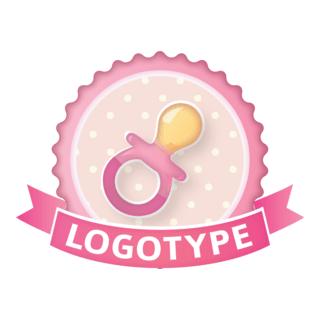 Baby Pacifier Logo PNG Vector