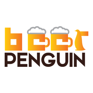 Beer Penguin Logo PNG Vector