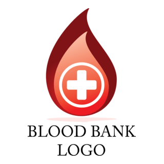 Blood Drop Hospital Logo PNG Vector