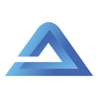 Blue A Letter Logo PNG Vector