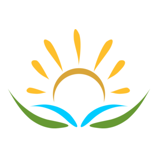 Brush Sun Art Logo PNG Vector