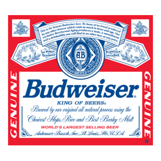 Budweiser Beer Logo PNG Vector