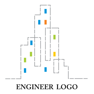 Building Line Drawing Logo PNG Vector