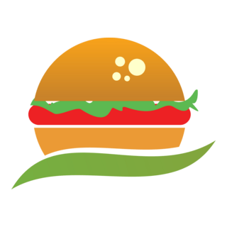 Burger Food Logo PNG Vector