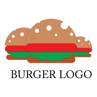 Burger Food Logo PNG Vector