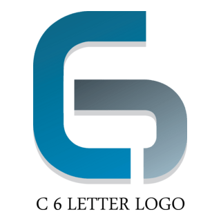 C6 Letter Logo PNG Vector