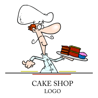 Cake Shop Food Hotel Logo PNG Vector