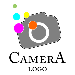 Camera Colour Fashion Logo PNG Vector