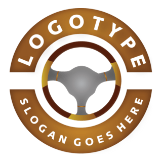 Car Steering Wheel Logo PNG Vector