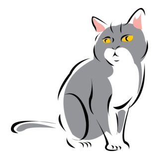 Cat Logo PNG Vector