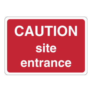 Caution Site Entrance Logo PNG Vector