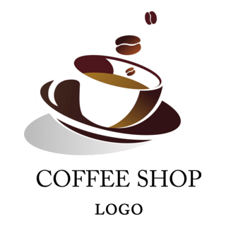 Coffee Seed Shop Logo PNG Vector