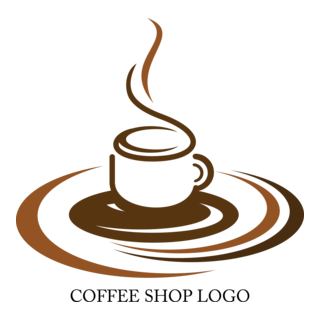 Coffee Shop Design Logo PNG Vector