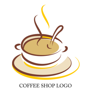 Coffee Shop Design Logo PNG Vector