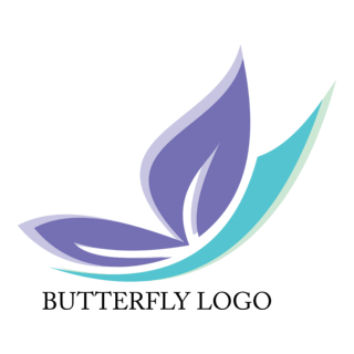 Color Butterfly Logo PNG Vector