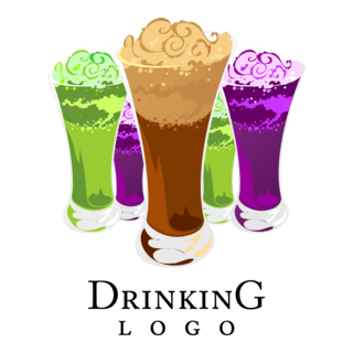 Colour Drink Food Logo PNG Vector