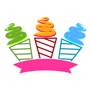 Colour Ice-Cream Logo PNG Vector