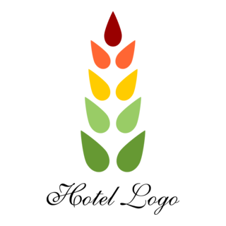 Colour Leaf Art Logo PNG Vector