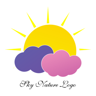 Colour Sky Sun Art Logo PNG Vector
