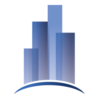 Construction Blue Building Logo PNG Vector