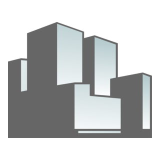 Constructions Glass Building Logo PNG Vector