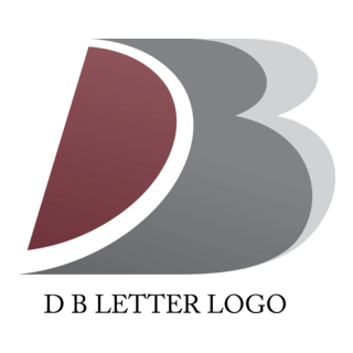 D B Letter Design Logo PNG Vector