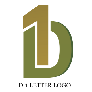D1 Letter Logo PNG Vector