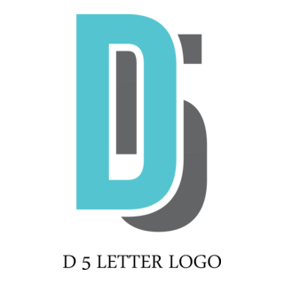 D5 Letter Logo PNG Vector
