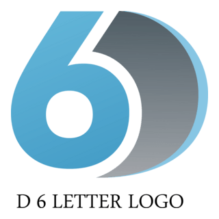 D6 Letter Logo PNG Vector