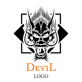 Devil Fashion Logo PNG Vector