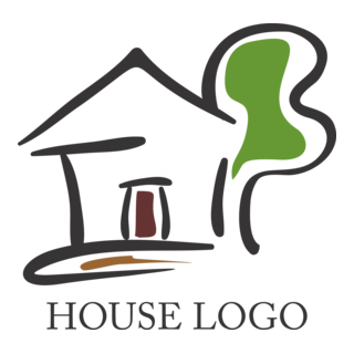 Drawing House Logo PNG Vector