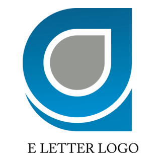 E Alphabet Design Logo PNG Vector