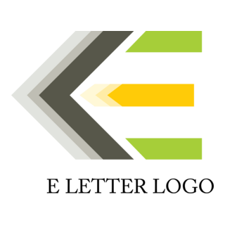 E Arrow Design Logo PNG Vector