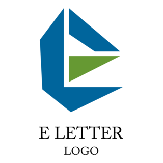 E Arrow Letter Logo PNG Vector