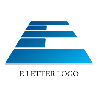 E Design Letter Logo PNG Vector