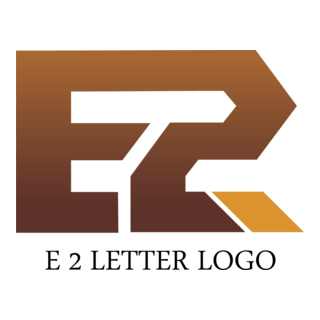E2 Letter Logo PNG Vector