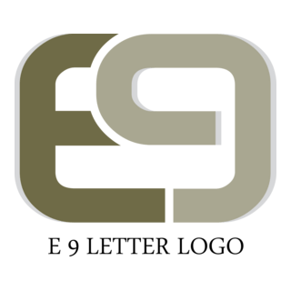 E9 Letter Logo PNG Vector