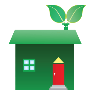 Eco House Graphics Logo PNG Vector