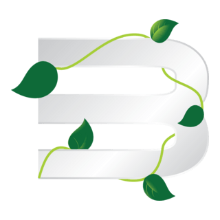 Eco Letter Logo PNG Vector