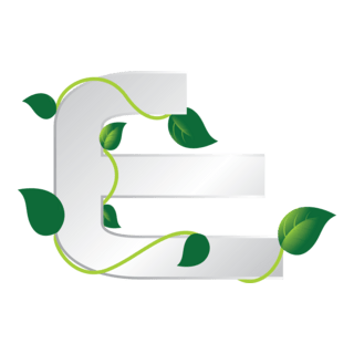 Eco Letter Logo PNG Vector