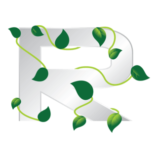 Eco Letter R Logo PNG Vector