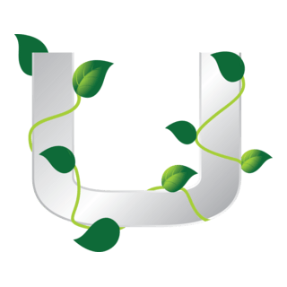 Eco Letter U Logo PNG Vector